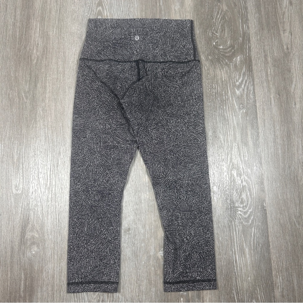 Lululemon Wunder Under High Rise Full Length Leggings Charcoal Gray Size 4